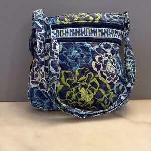 Vera Bradley Triple Zip Hipster Crossbody Bag Katalina Blues Ret. Pattern 2015